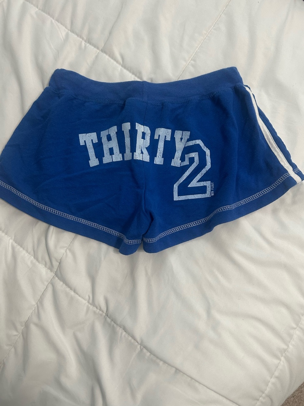 🌟 3/$30 Vintage Y2K Big Flirt Blue 32 Drawstring Lounge Shorts